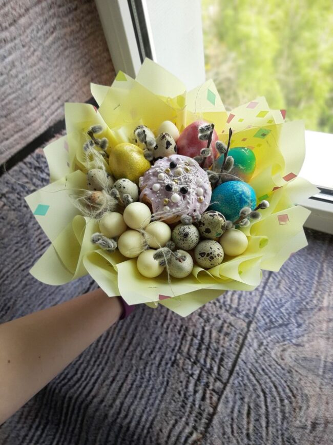 Майстер-клас з виготовлення пасхального букету