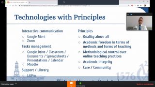 Участь представників університету у міжнародному вебінарі «How ready are universities to use emerging technologies?»